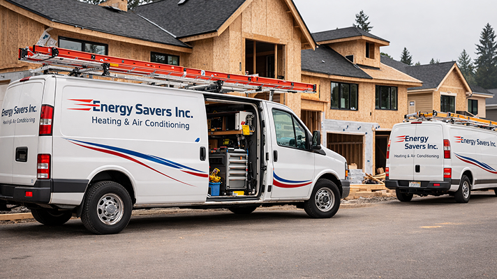 A modern business website layout showcasing service information and contact details.