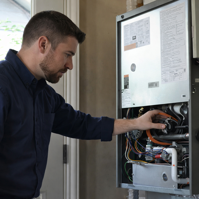 A modern business website template showcasing services and contact information.